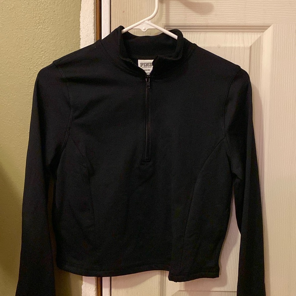 PINK Cropped Half-zip